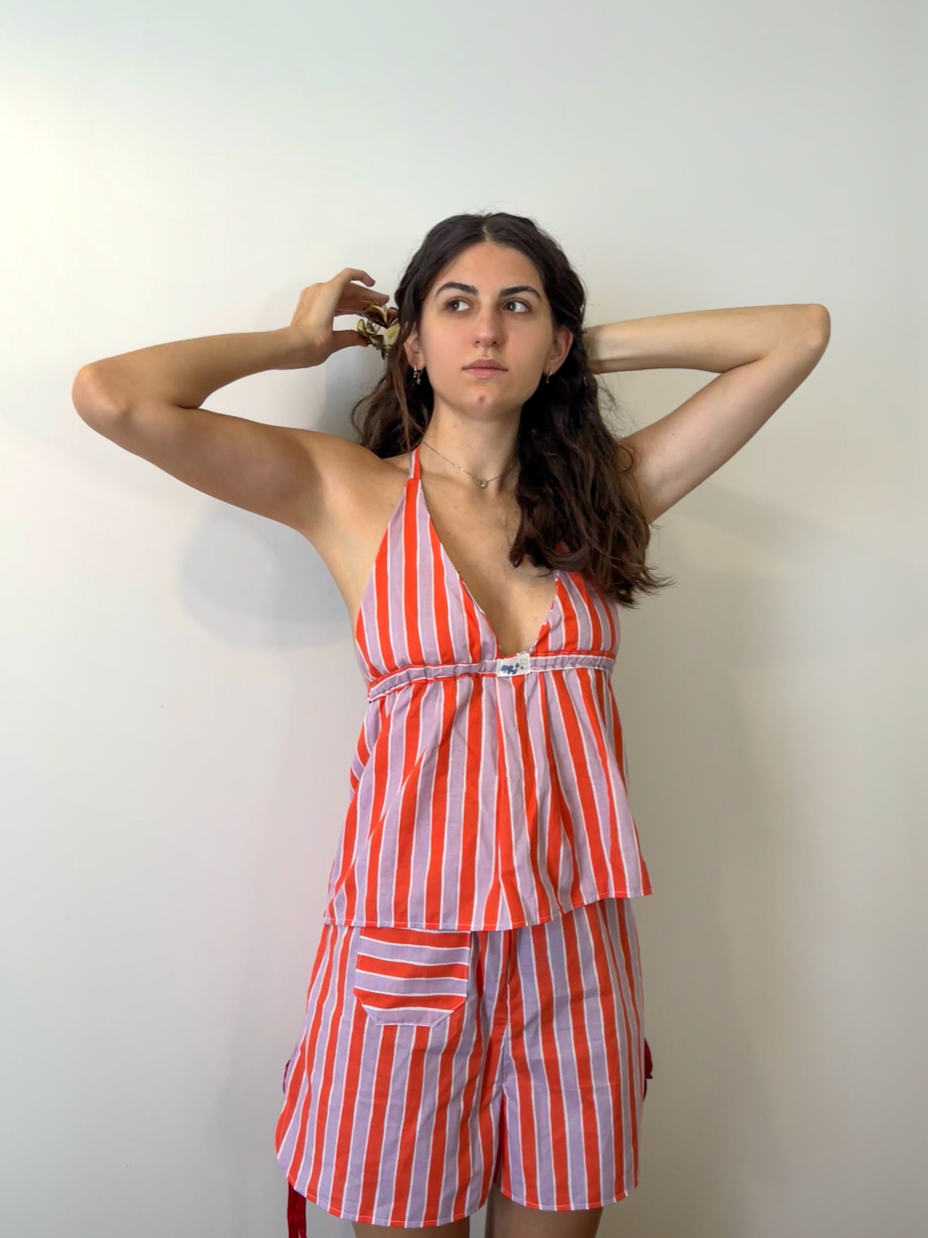 Georgette Top - Rayé