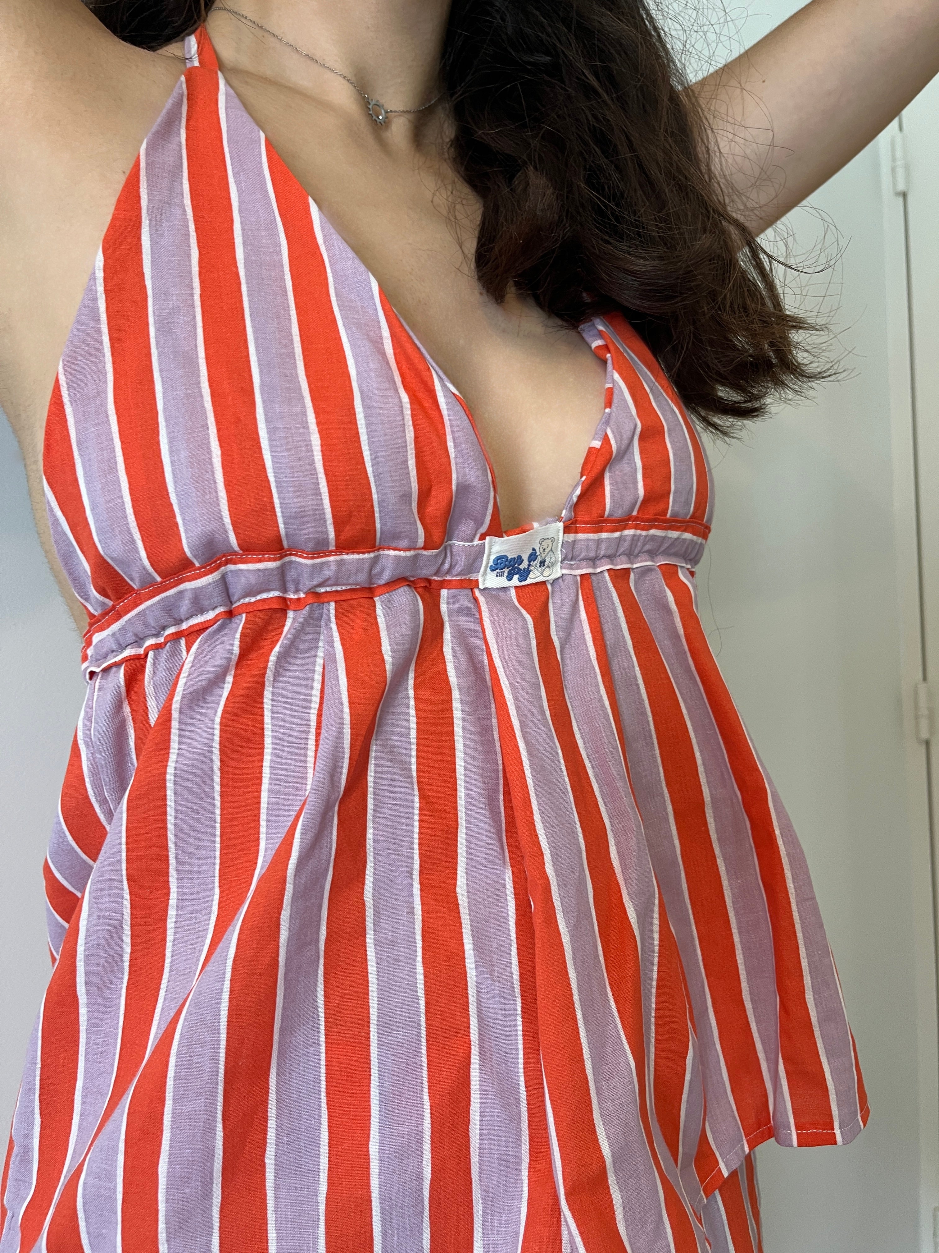 Georgette Top - Rayé
